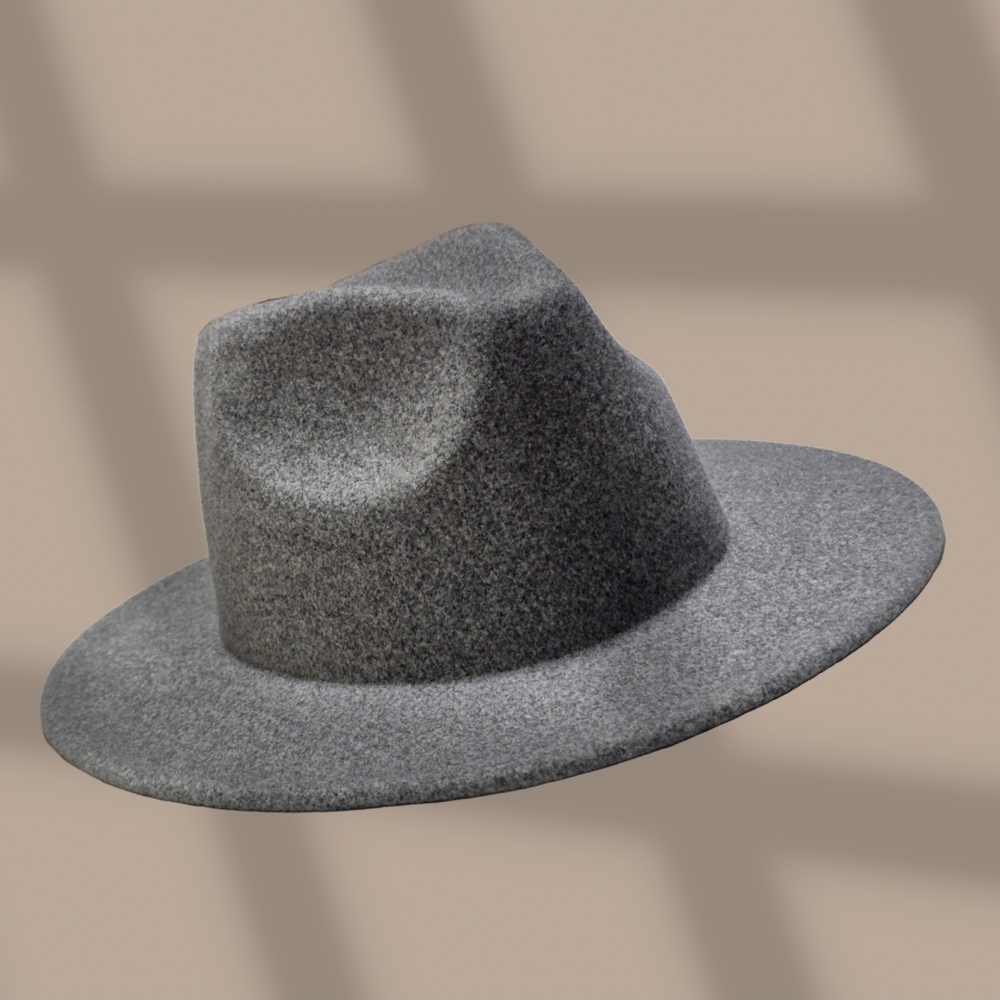 Gray Fedora Hat